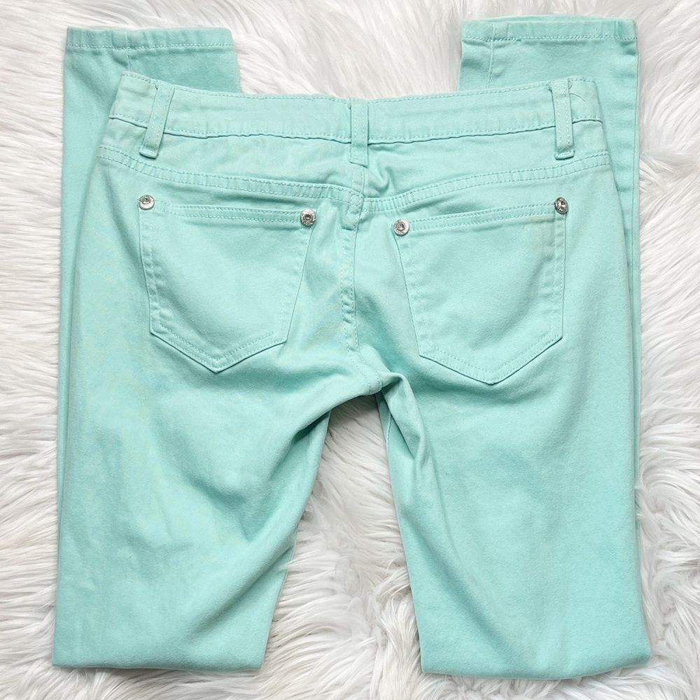 Reign Distressed Skinny Jeans Light Blue Size 5 - Picture 4 of 6